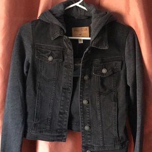 black denim jacket hollister